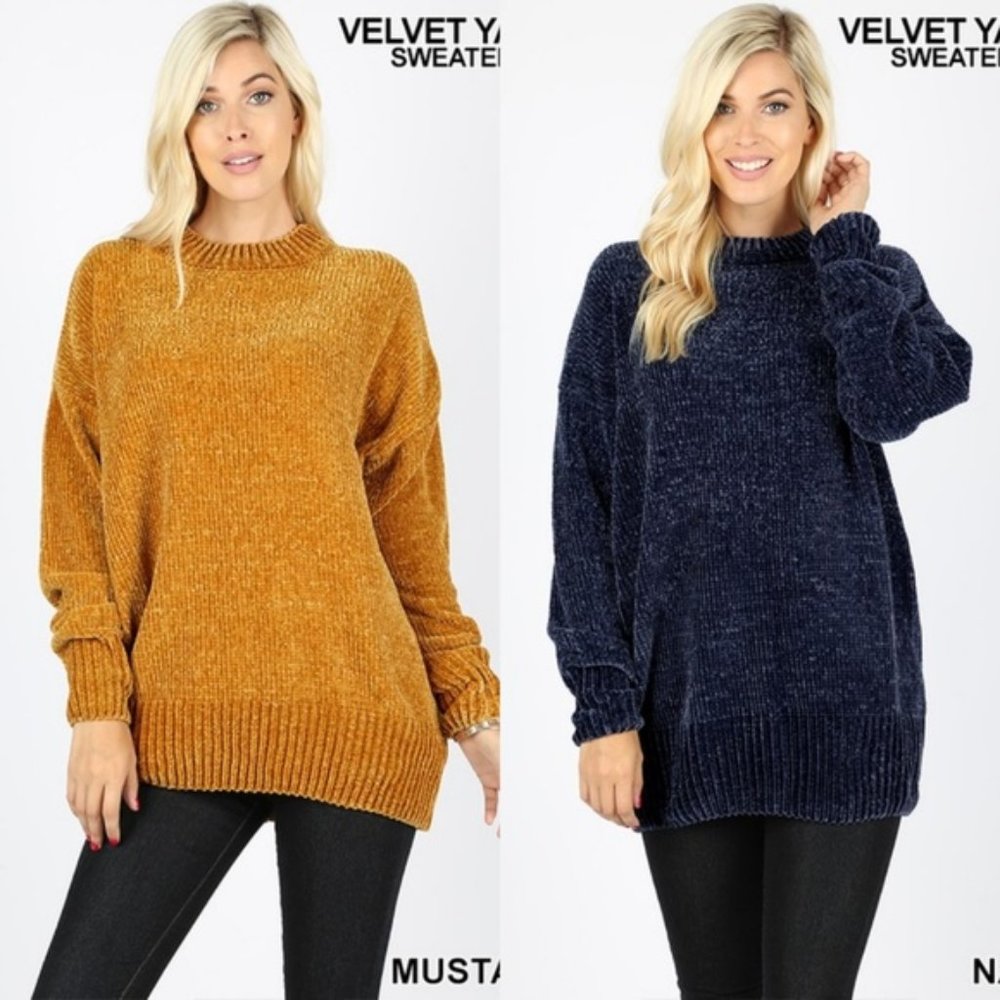Pullover VELVET CHENILLE  Boyfriend Sweater